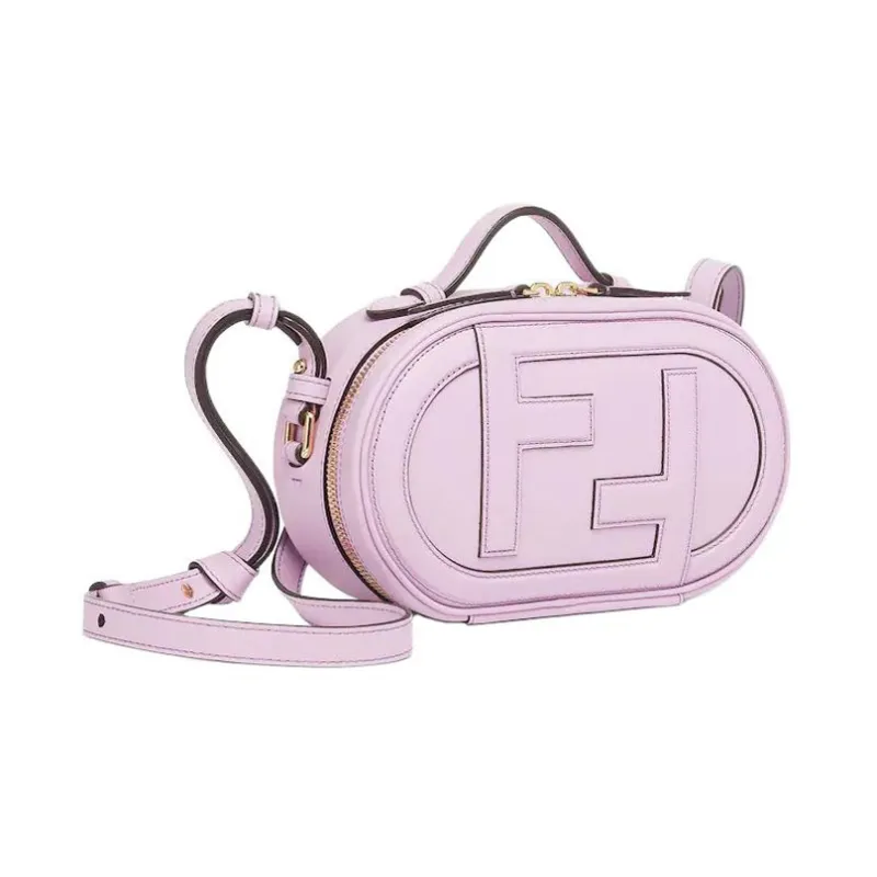 FENDI O'Lock Cow Leather Camera Bag One Shoulder Handbag Crossbody Bag Mini Women's Light Purple-2