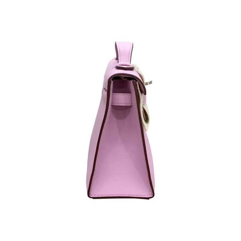 HERMES Mini Kelly Generation 1 Swift Leather Kelly Bag Handbag Women's X9 Mauve Sylvestre Mallow Purple-3