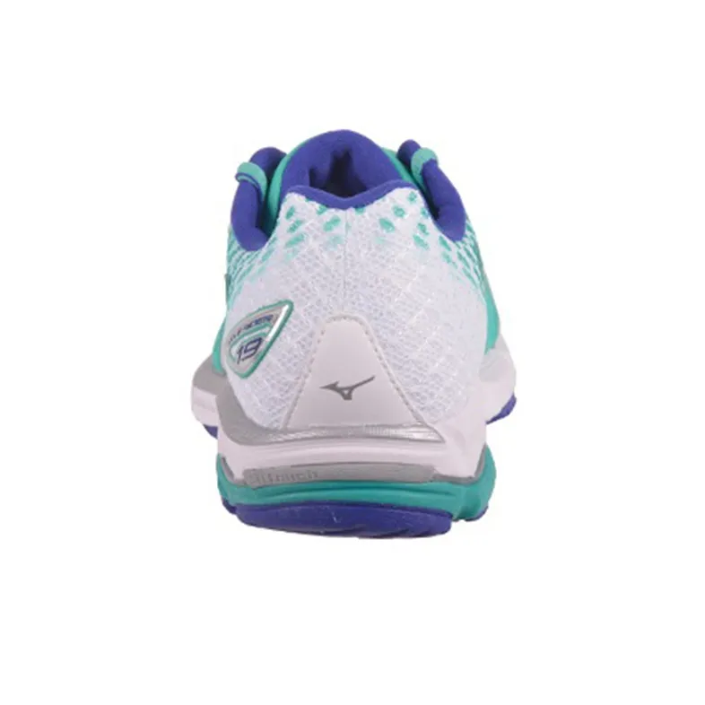 Mizuno Women's Wave Rider 19 'Green Silver Blue' Women's-3