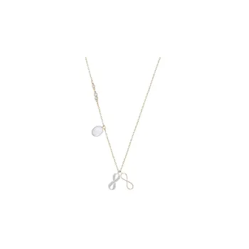 Swarovski Duo Infinity Necklaces Women's Gold