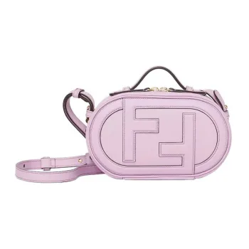 FENDI O'Lock Cow Leather Camera Bag One Shoulder Handbag Crossbody Bag Mini Women's Light Purple