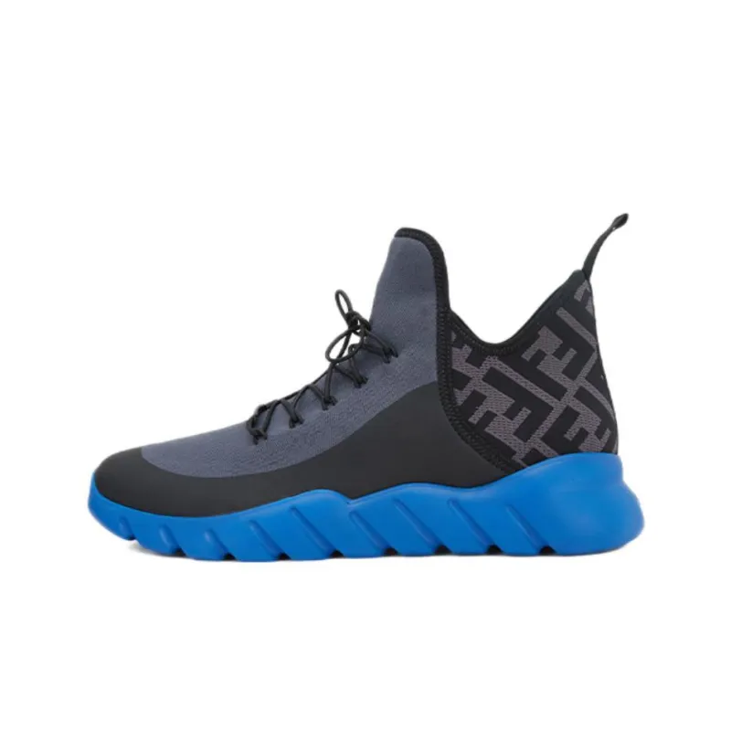 FENDI FF Motif Mesh High 'Black Blue'-0