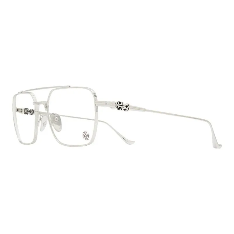 Chrome Hearts Pure Titanium Square Eyeglass Frames Unisex-0