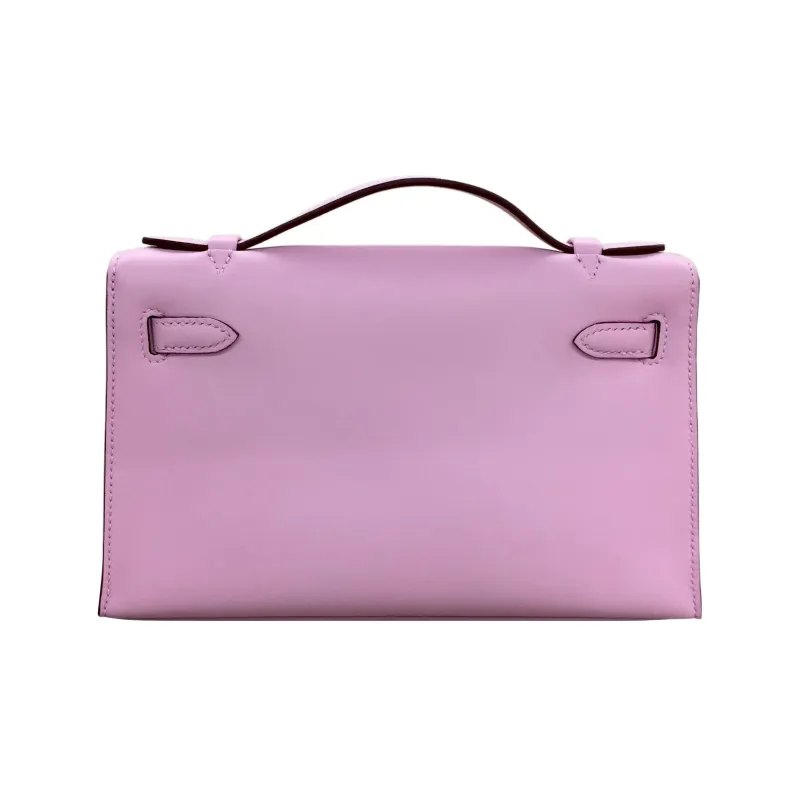 HERMES Mini Kelly Generation 1 Swift Leather Kelly Bag Handbag Women's X9 Mauve Sylvestre Mallow Purple-1