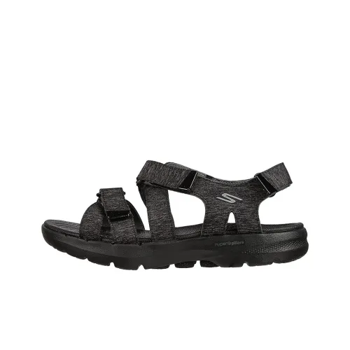 Skechers Go Walk 6 Beach Sandals Women's Black/Gray