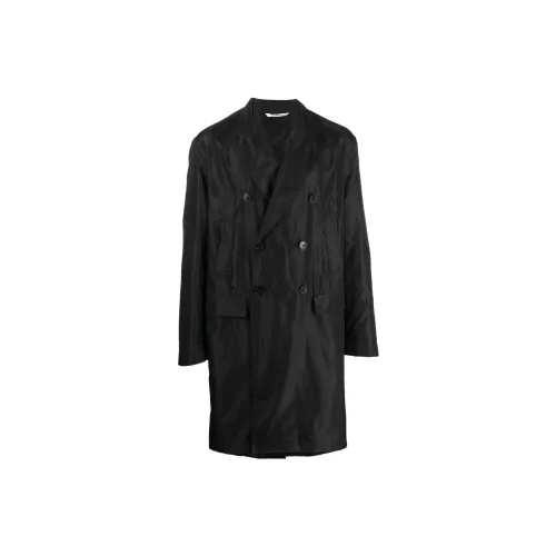 Valentino Coats Men Black