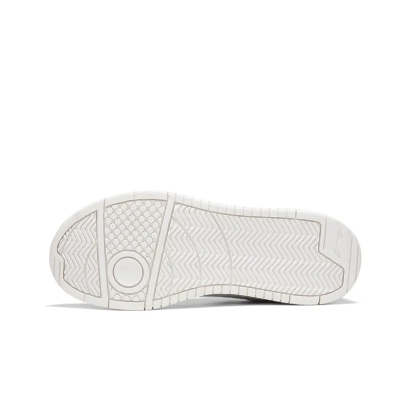 LiNing Sports Fashion Collection Non slip Lightweight Low Top Skateboard Shoes Women's Mist White-3