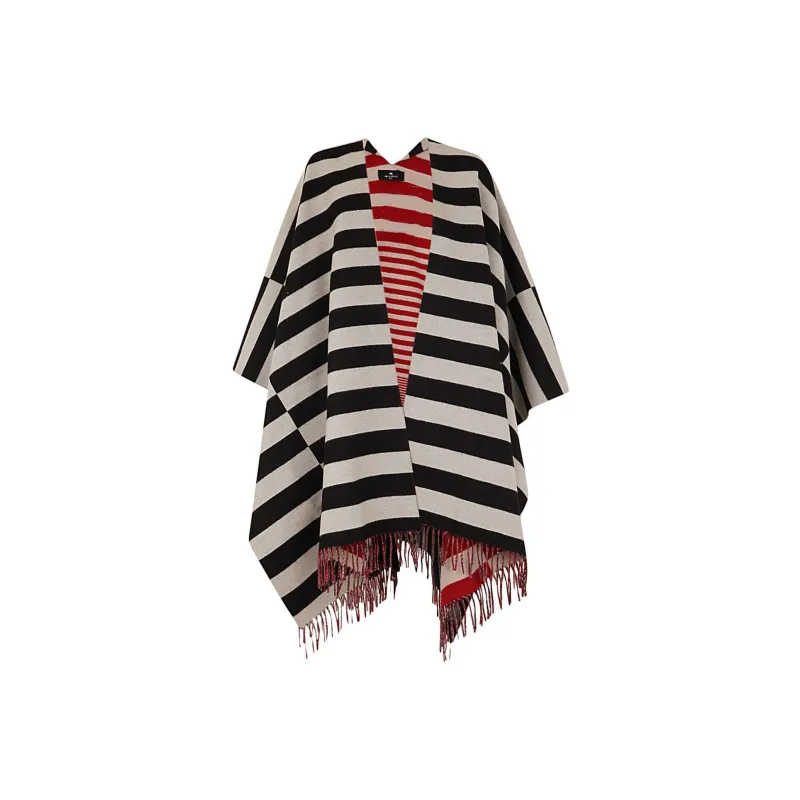 ETRO Shawls Women's Black/Red-0