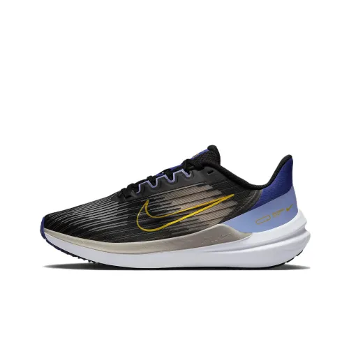 Nike Zoom Winflo 9 Running Shoes Women's Low-Top Black/Blue