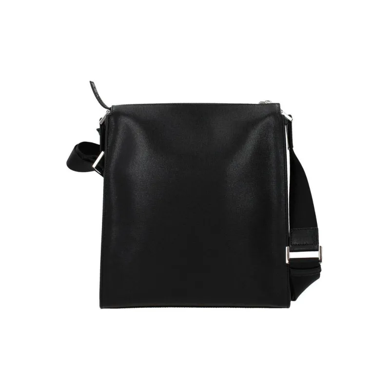 FENDI Leather Small Square Crossbody Bag, Shoulder Bag Men's Blue Black-2