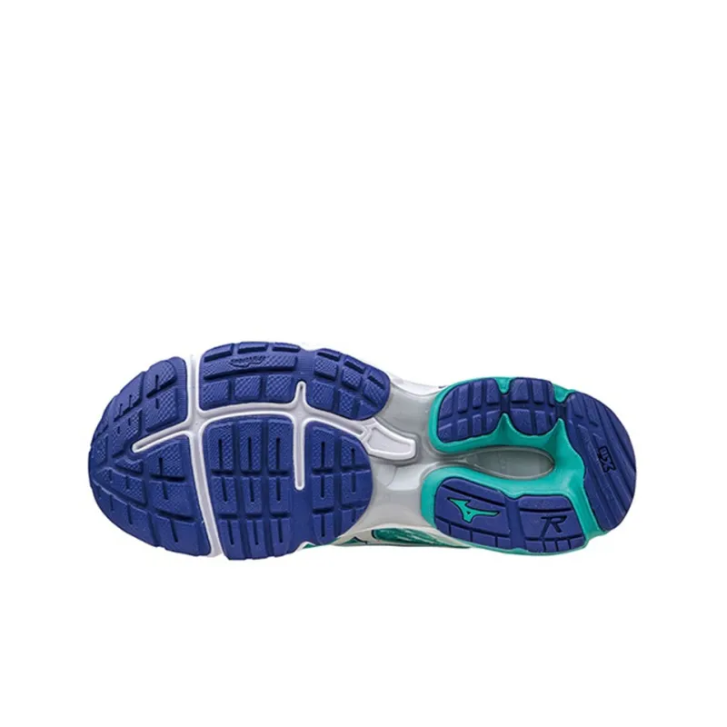 Mizuno Women's Wave Rider 19 'Green Silver Blue' Women's-4