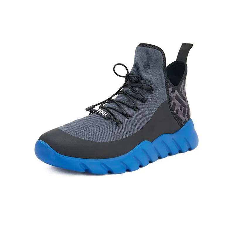 FENDI FF Motif Mesh High 'Black Blue'-1