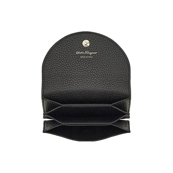 Ferragamo Gancini Card Holder Black-3