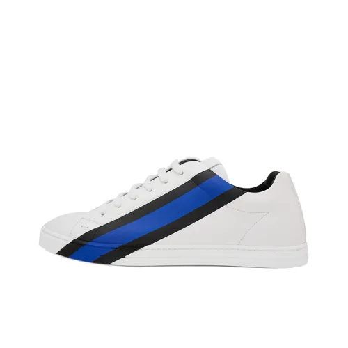 FENDI Leather Sneaker 'FENDI Logo - White Blue'