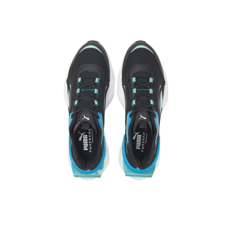 PUMA Pwrframe Op-1 Filter Cushioning Anti-Slip And Wear-Resistant Low-Top Casual Shoes Men's Black Blue-2