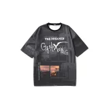 GENANX T-Shirts Unisex Black Gray Color