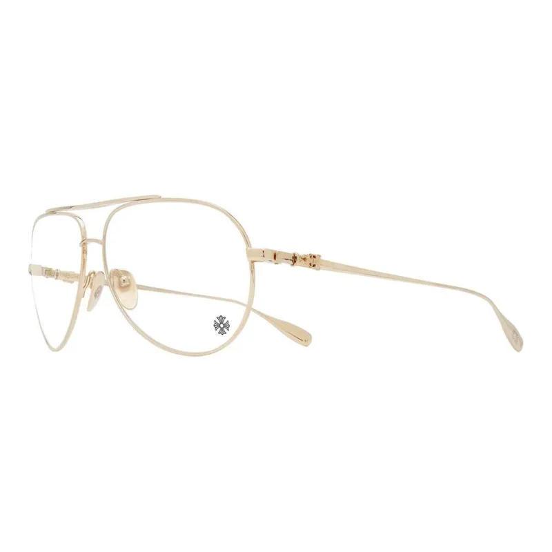 Chrome Hearts Metal Aviator Eyeglass Frames Unisex-0