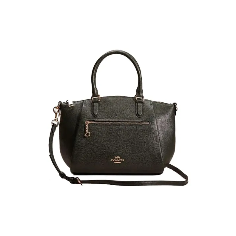 COACH Elise Pebbled Leather Dumpling Bag Handbag Shoulder Bag Crossbody Bag Medium Size Women's Jasper-0