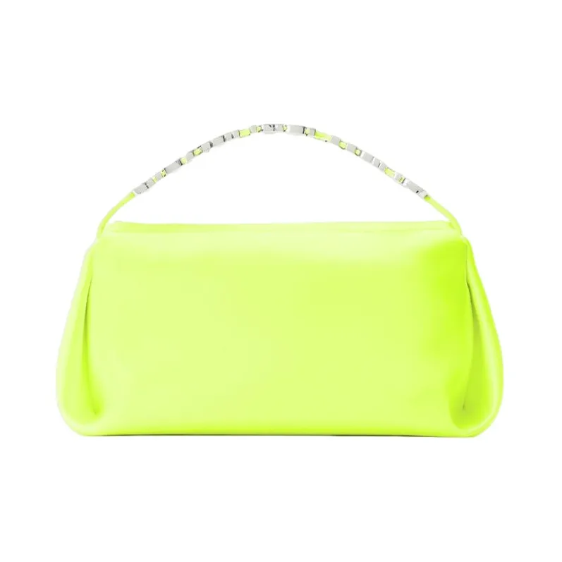 Alexander Wang Satin Handbag Clutch Handbag Trumpets Women's Yellow-0