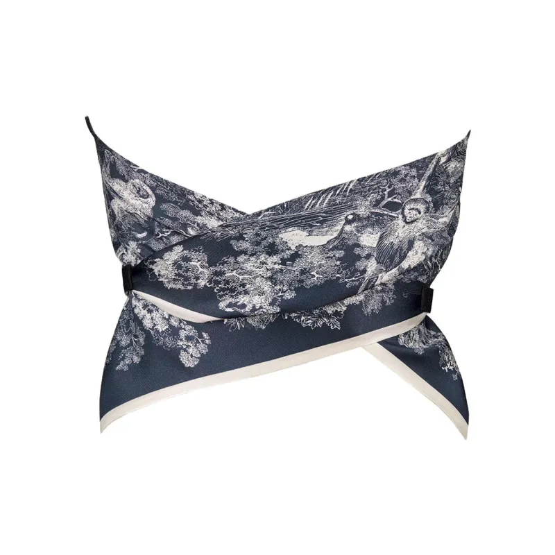 DIOR Quarterly New Products SS22 Strapless Top Women's Blue-1