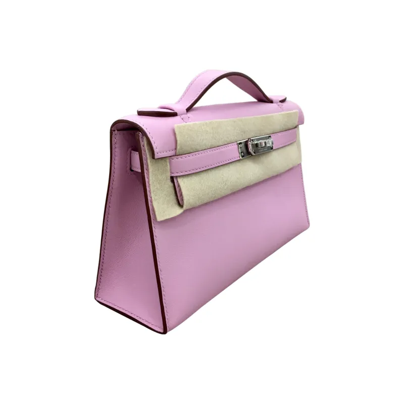 HERMES Mini Kelly Generation 1 Swift Leather Kelly Bag Handbag Women's X9 Mauve Sylvestre Mallow Purple-2