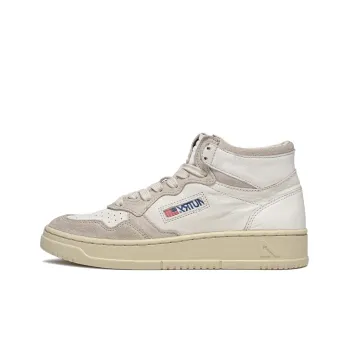 AUTRY Medalist Mid Leather And Suede 'White' Women's