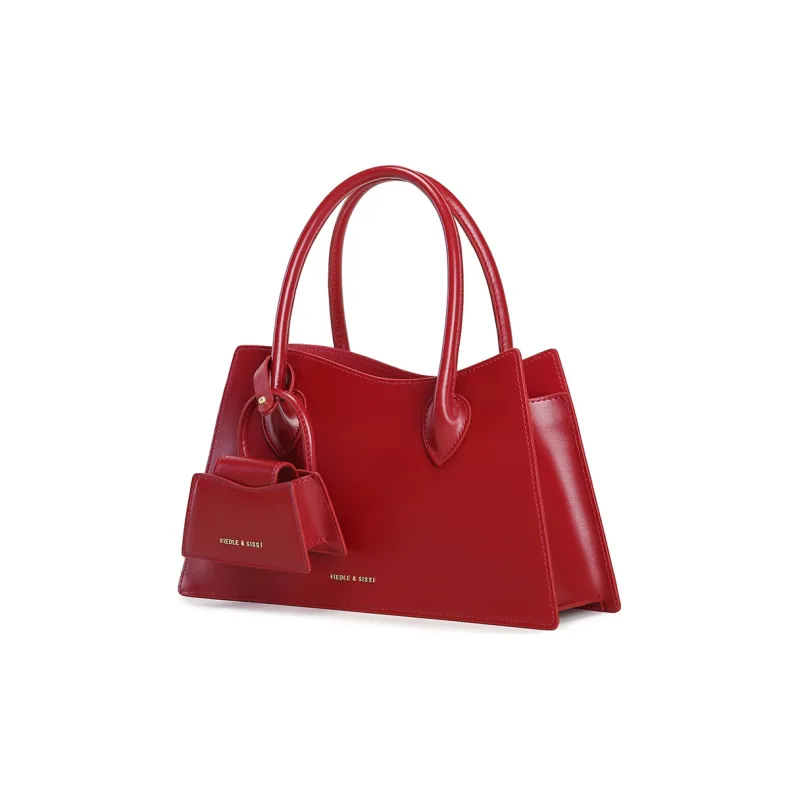 FIEDLE&SISSI Genuine Leather Combo Bag, Crossbody Portable Wedding Bag Tubas Women's Vintage Red-1