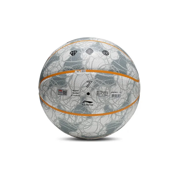 LiNing PU Basketball Gray Size 7 Training Match Unisex-2