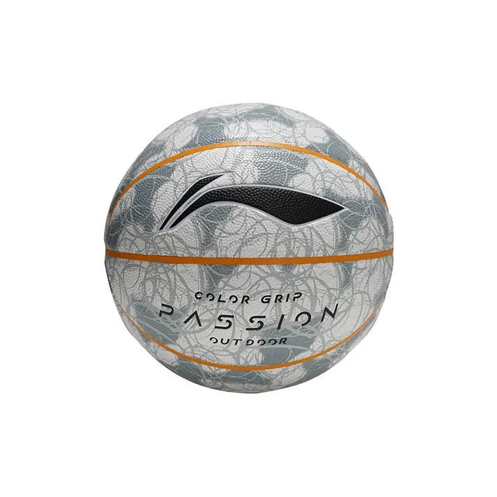 LiNing PU Basketball Gray Size 7 Training Match Unisex-0
