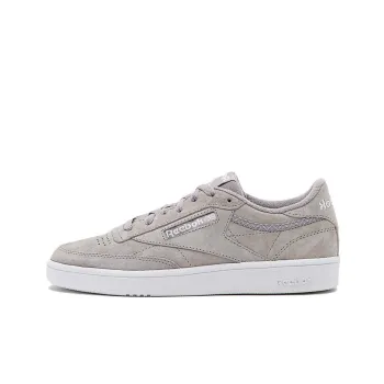 Reebok Club C 85 Anti-Slip Wear-Resistant Low-Top Skateboard Shoes Women's Gray White