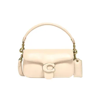 COACH Tabby Sheepskin Handbag Shoulder Bag Crossbody Bag Medium Size Women's Ivory White