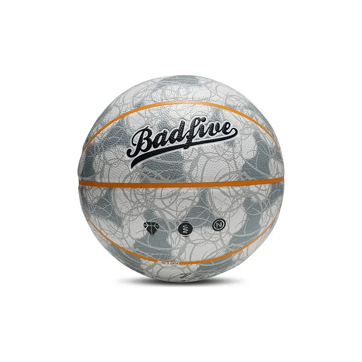 LiNing PU Basketball Gray Size 7 Training Match Unisex-1