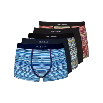 Paul Smith Logo waistband Striped Boxers