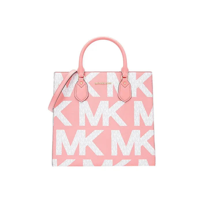 MICHAEL KORS MK Everly Artificial Leather Handbags Crossbody Bags Women's Grapefruit Pink-0