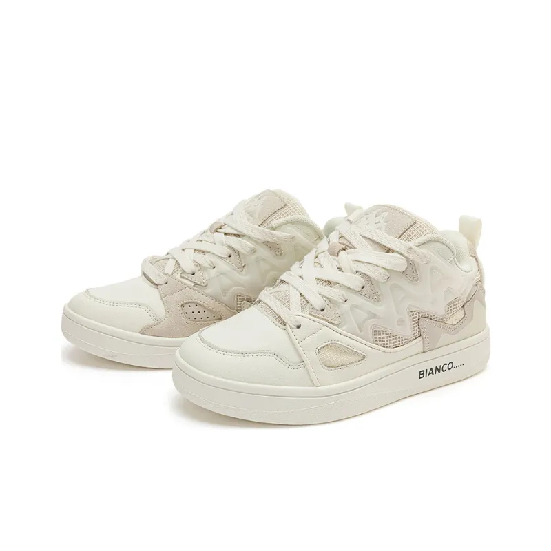 Kappa Mid Top Skateboard Shoes Unisex Winter Day White-2