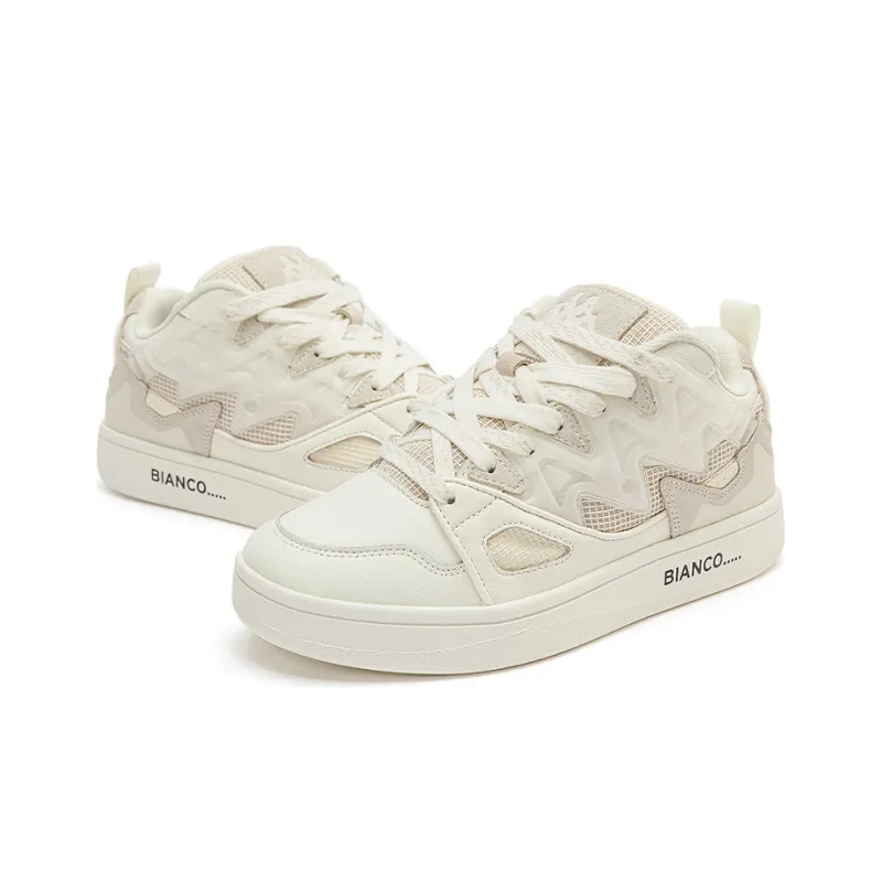 Kappa Mid Top Skateboard Shoes Unisex Winter Day White-3