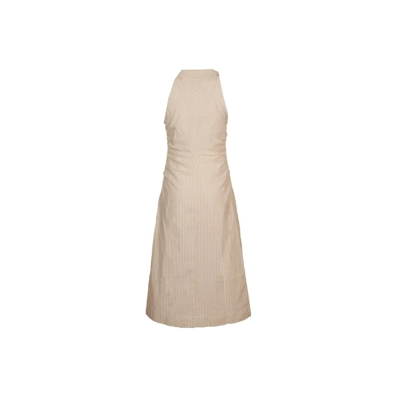 GANNI Striped Sleeveless Dress-1
