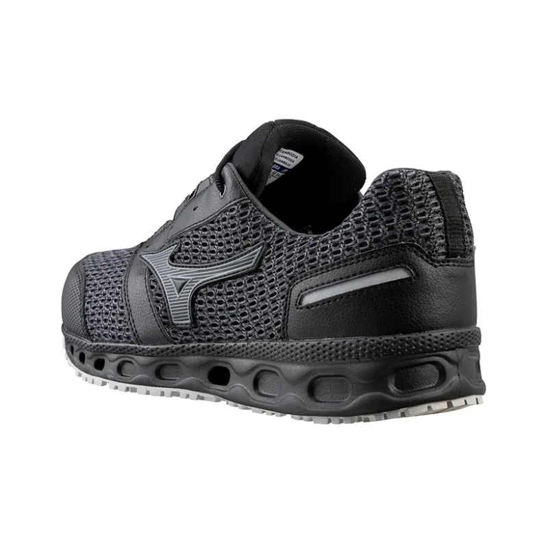 Mizuno VH11L Anti Slip Wear Resistant Low Top Sports Casual Shoes Black Silver-2