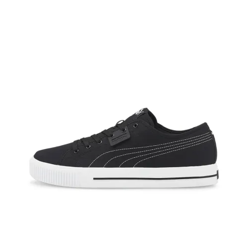 PUMA Ever FS Skateboard Shoes Unisex Low-Top Black/White