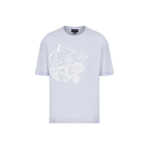 EMPORIO ARMANI T-Shirts Men Light Purple