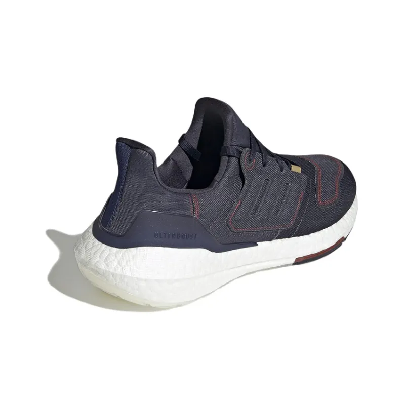Adidas Ultra Boost 22 Denim Shadow Navy Vivid Red-3
