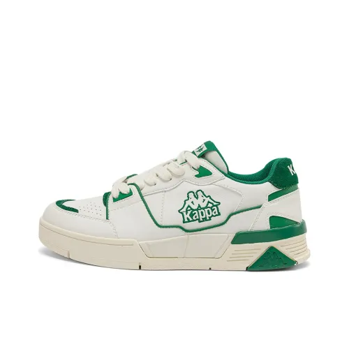 Kappa Skateboard Shoes Unisex Low-Top Light White/Green