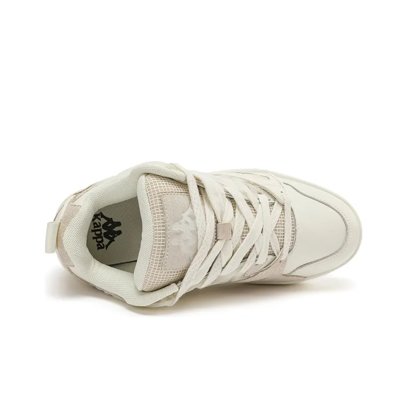 Kappa Mid Top Skateboard Shoes Unisex Winter Day White-5
