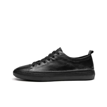 LEAVELAND Stylish Skateboarding Shoes Men's Black