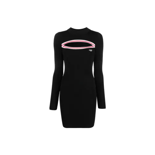 DIESEL Long-Sleeved Dresses Women's Black