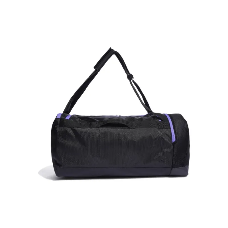 Adidas Fabric Handbag Shoulder Bag Crossbody Bag Gym Bag Medium Size Unisex Pure Black-2