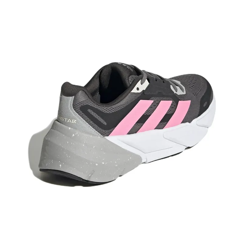 Adidas Adistar Wear-Resistant Low-Top Running Shoes Women's Gray Pink-3