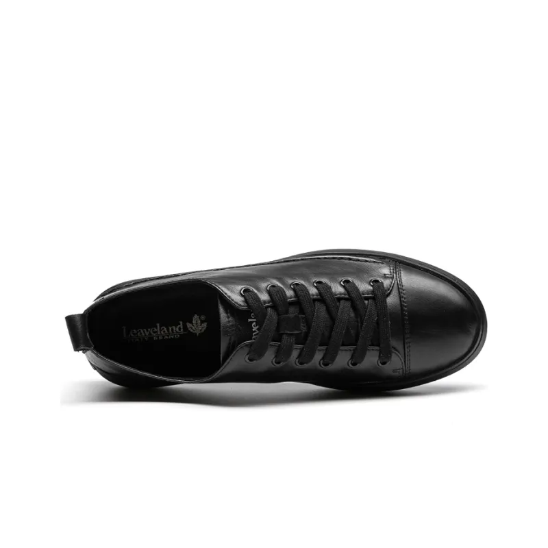 LEAVELAND Stylish Skateboarding Shoes Men's Black-3