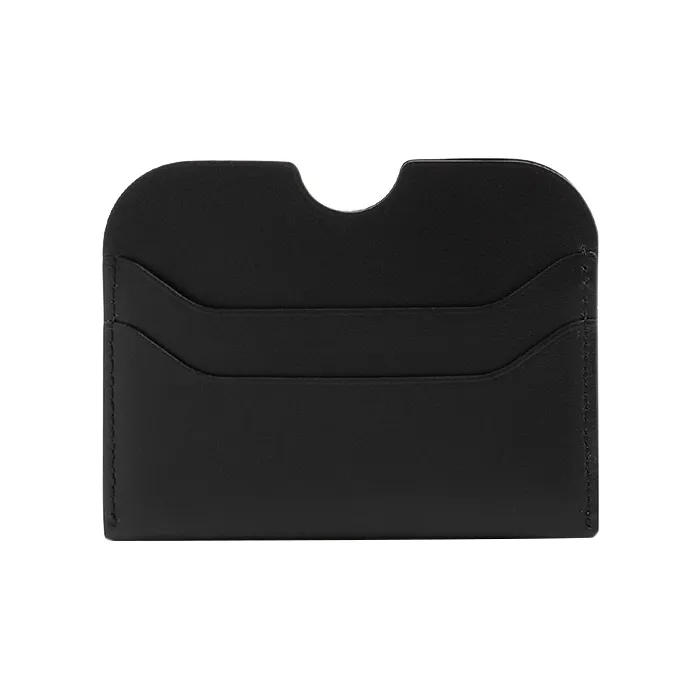 Acne Studios Leather Card Holder Large Size Women's Black-1