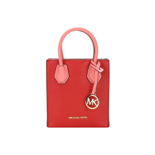 MICHAEL KORS Cow Leather Sheet Music Bag Trunk Bag Crossbody Bag Extra Small Women's Red